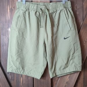 Nike Mens Nylon Blend Army Blend Blue Tag Casual Shorts Size Large